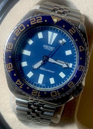 Seiko Sdeb37 150m Scuba Divers Automatic Mens Watch 6309 - 7290 1987