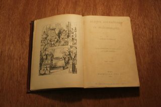 Antique 1868 Edition / Alice ' s Adventures in Wonderland Book by Lewis Carroll 3