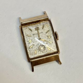 Vintage Bulova L3 10k Yellow Gold Filled 21 Jewels Watch Face - Wind Up Runs