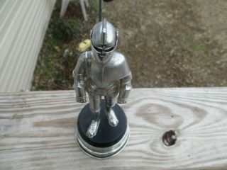 VINTAGE KNIGHT IN ARMOR MUSICAL CIGARETTE LIGHTER PLAY SONG ALWAYS - 8 