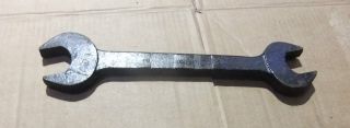 Old/vintage Black 11/16 " X 13/16 " Whitworth Open Ended Spanner,  Ex W.  D Dated 1945
