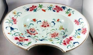Very Fine Antique Chinese Export Rose Famille Porcelain Barber 
