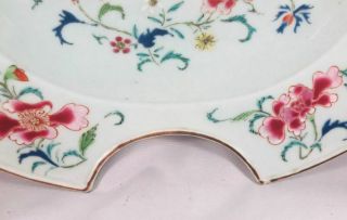 Very Fine Antique Chinese Export Rose Famille Porcelain Barber ' s Bowl - N/R 6