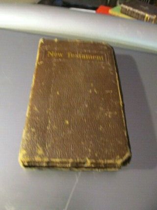Vintage Wwii Us Military Testament & Psalms Pocket Bible Soldiers Fdr