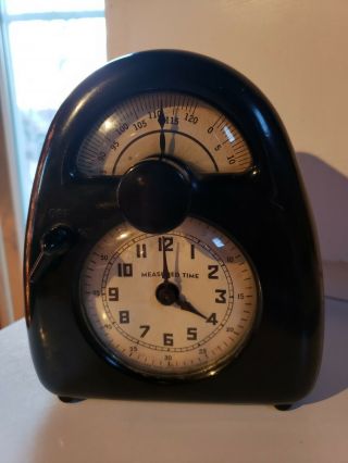 Vtg 1932 Isamu Noguchi Bakelite Hawkeye Measured Clock Mid Century