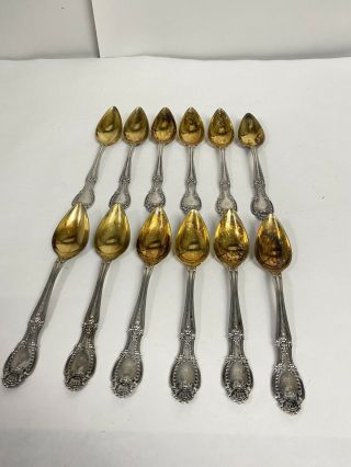 Set Of 12 Antique Tiffany & Co Demitasse Spoons Sterling Silver