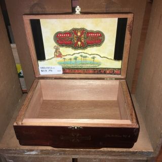 Arturo Fuente Opus X Perfection No 4 Empty Wooden Cigar Box 9x6.  25x3.  5
