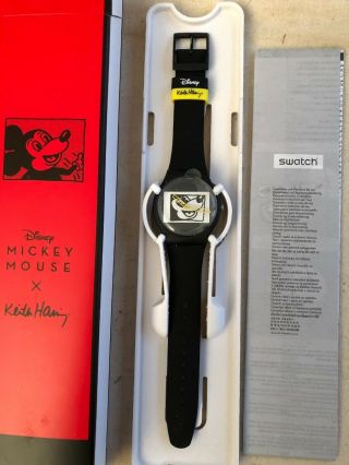 Blanc Sur Noir Keith Haring Swatch Watch Disney Mickey Mouse