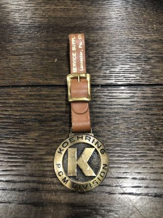vintage antique pocket watch fob Koehring PCM Division 2