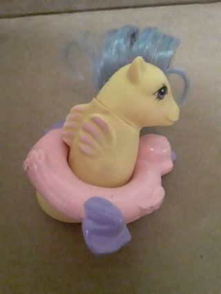 My Little Pony Baby Sea Horse Star Yellow Toy Floatie G1 Vintage Mlp 1984 80s