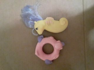 My Little Pony Baby Sea Horse Star Yellow Toy Floatie G1 Vintage MLP 1984 80s 2