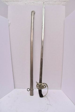 German Prussian Cavalry Officer Sword 1889 Ww1 Antique Weapon World War One