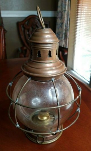 Vintage Perko Ships Lantern Perkins Marine Lamp & Hardware Corp.