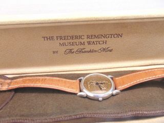 Frederic Remington Museum Watch 925 Sterling Silver Franklin Battery