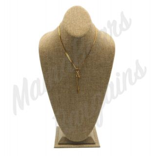 Vintage Napier Two Strand Chain Figure 8 Chain Tassel Pendant Fashion Necklace