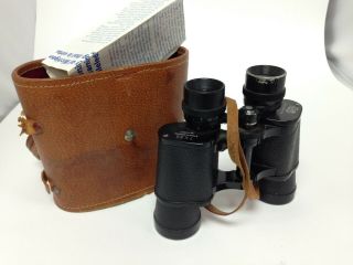 Vtg Kalimar 7x35 Binoculars W/leather Case Japan Field 372ft 1000 Yards