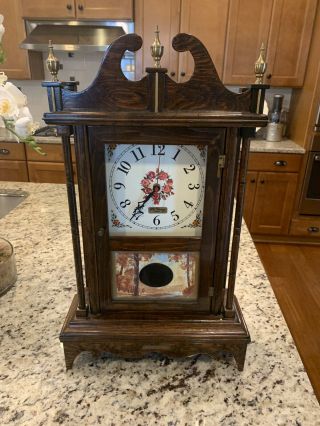 Antique Eli Terry & Sons Pillar And Scroll Clock Running William Miller