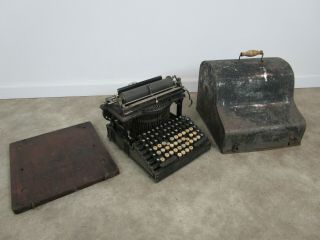 Smith Premier No.  1 Typewriter Antique Vtg With Case