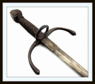 Antique Left Hand Dagger For Rapier Sword Italian French German English Spanish