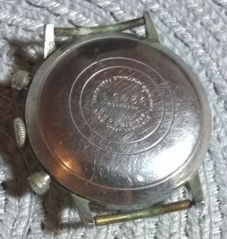 Rare Vintage Pierce Chronograph Pierce 134? Venus 170? Movement,  For Spar.  Repair