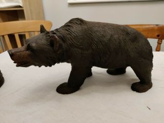 Large Antique Black Forest Carved Bear