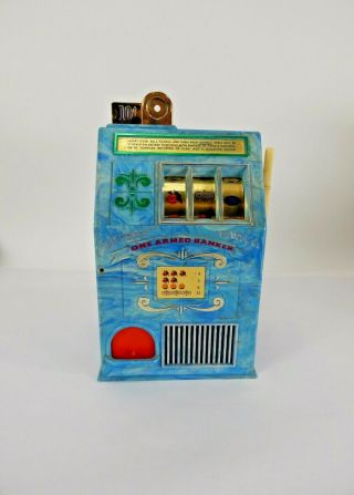 Vintage 10 Cent Toy Slot Machine Medley Mfg.  Co.  Nevada Watch Video