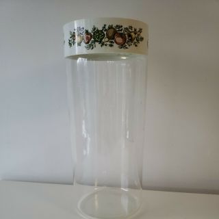 Vintage Euc Pyrex Spice Of Life Stack And See Canister Spaghetti Jar Container