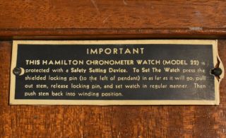 Double CASE for Hamilton Model 22 Chronometer Watch 6