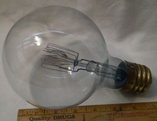 Vintage 1000 Watt Light Bulb Clear Mogul Base Blue Tint