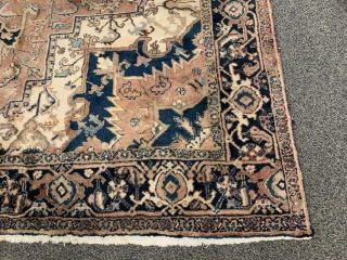 VINTAGE HAND KNOTTED WOOL RUG 8 ' X 11 ' 2