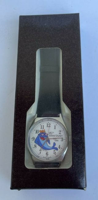 Vintage 1986 Charlie The Tuna 25th Anniversary Commemorative Watch Nos