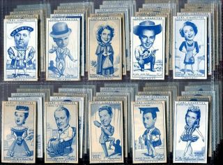 Tobacco Card Set,  Carreras,  Turf,  Famous Film Stars,  Actor,  Actress,  1949