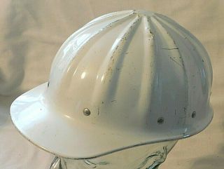 Vintage Fibre - Metal Superlite Aluminum Hard Hat,  White