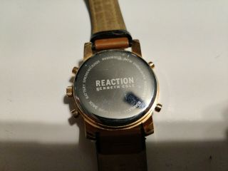 Kenneth Cole Reaction Men ' s Analog - Digital Gold - Tone Stainless Steel Watch 3