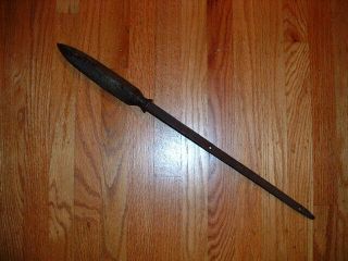 [sj - 035] Japanese Samurai Sword: Signed Heavy Yari Blade