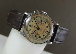 Vintage Escasany Single Button Medical Chronograph Watch.  Ca 1930 