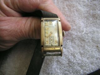 Vintage Art Deco Hamilton 17 Jewels 980 14k Gold Filled