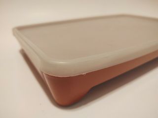 Vintage Tupperware 1292 - 7 Bacon Hot Dog Deli Meat Keeper with Sheer Seal Lid 2