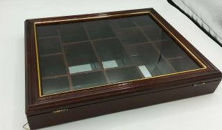 Vintage Wood,  Glass,  Mirror Curio/display Case W/ Shelves For Small Collectables