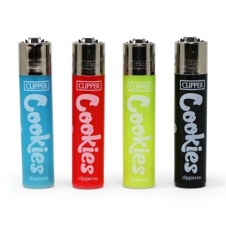 Cookies Sf Clipper Lighter Set Of 4 Gas Refillable Rare