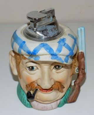 Vintage Hunter Head Table Lighter
