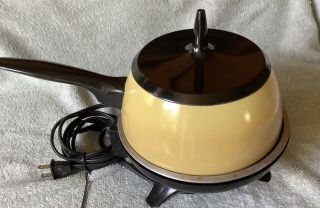 Vintage Fondue Pot By Oster W/original Box& Cook Book Electric