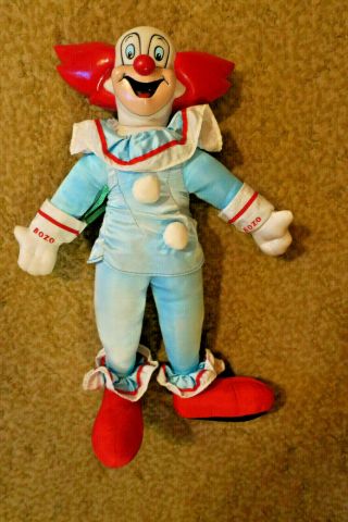Vintage Bozo The Clown Plush Doll - 13 " Inches