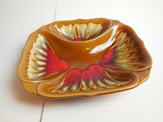 Retro Ashtray Made In Japan Brown & Red Bird 70 