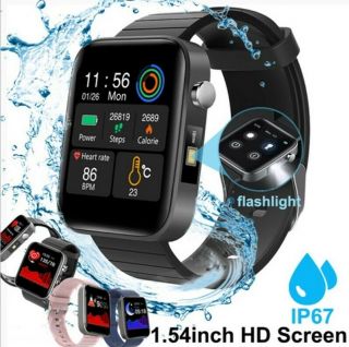 T68 Smart Watch Body Temperature Measure Sport Fitness Heart Rate Blood Pressure