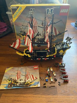 Lego 6285 Pirates Black Seas Barracuda 1989 100 Complete,  Directions,  Box
