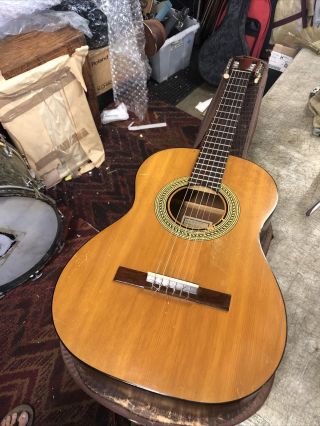 Vintage 1965 Gibson C - O - Classical Guitar C - 0 Very Good Shape W/ Case