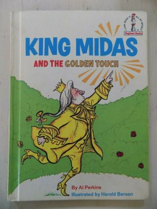 King Midas And The Golden Touch Vtg 1969 Dr.  Seuss Book Club Edition Al Perkins