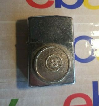 1994 Zippo D X Lighter Eight Ball Made In The Usa Engraved Stamp Logo Tabacciana