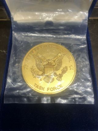 VIntage Medal Of MErit RONALD REAGAN REPUBlican PRESIDENTIAL TASK FORCE COIN Box 3